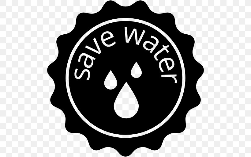 Water Efficiency Water Conservation Logo, PNG, 512x512px, Water Efficiency, Area, Black, Black And White, Brand Download Free