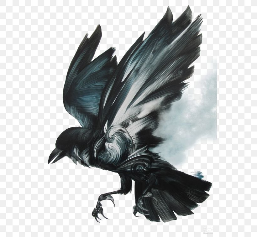 Black Birds, PNG, 564x757px, Common Raven, Art, Artist, Beak, Bird Download Free