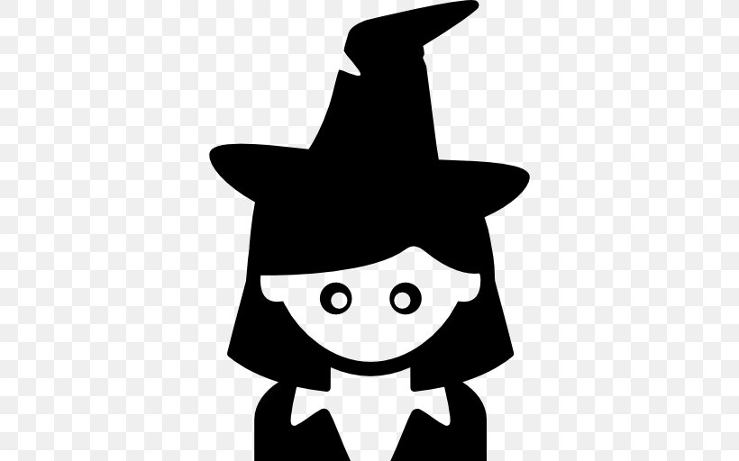 Woman Witch Hat, PNG, 512x512px, Woman, Artwork, Black, Black And White, Brush Download Free