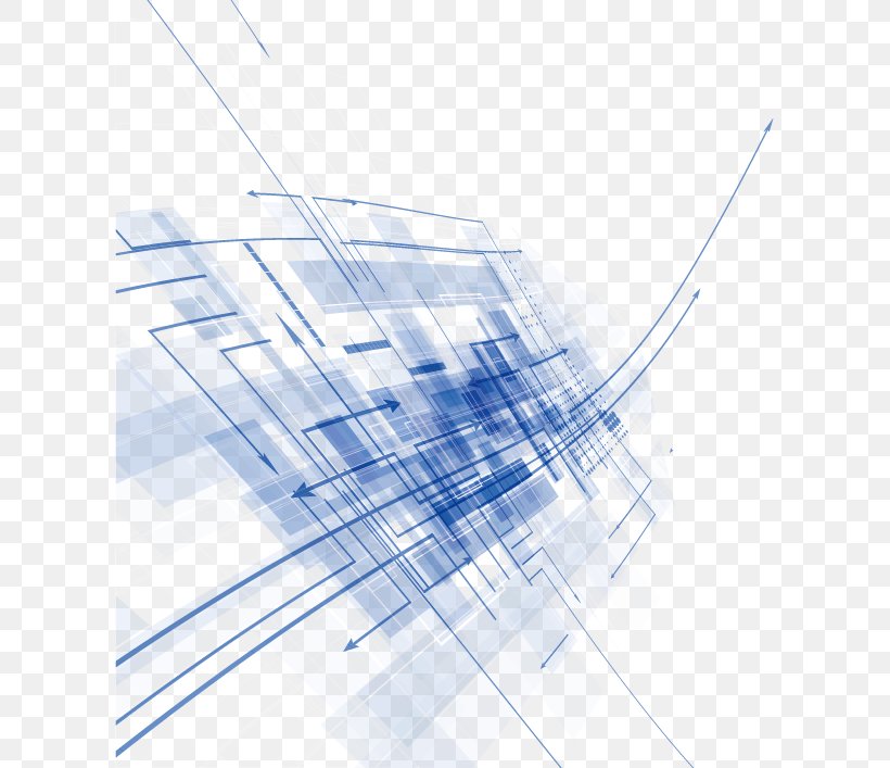 Blue Euclidean Vector, PNG, 607x707px, Blue, Abstraction, Color, Daylighting, Daytime Download Free