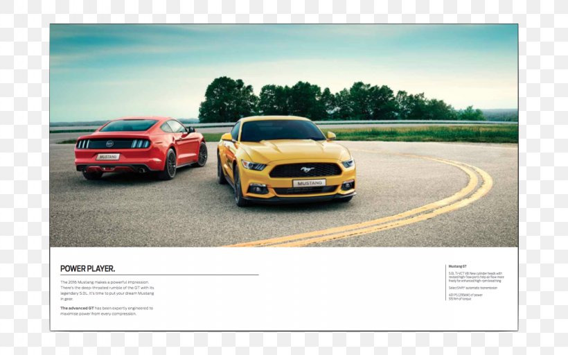 Car Ford Motor Company 2016 Ford Mustang Ford Mustang SVT Cobra, PNG, 1280x800px, 2016 Ford Mustang, Car, Advertising, Automotive Design, Automotive Exterior Download Free