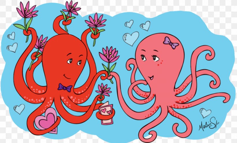 Octopus Vertebrate Cephalopod Clip Art, PNG, 900x543px, Watercolor, Cartoon, Flower, Frame, Heart Download Free