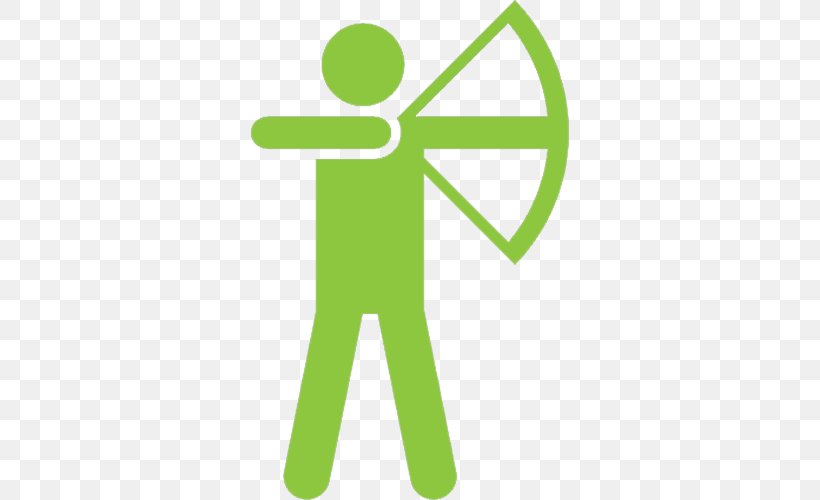 Vector Graphics Symbol Archery, PNG, 500x500px, Symbol, Archery, Bow And Arrow, Green, Logo Download Free
