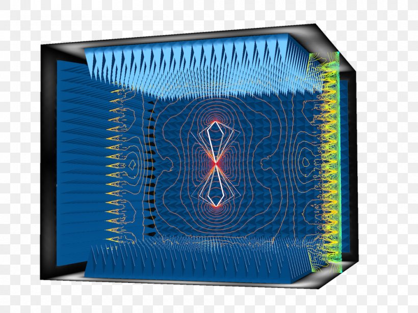 Field And Wave Electromagnetics Anechoic Chamber COMSOL Multiphysics Radio Frequency Electromagnetism, PNG, 1000x750px, Anechoic Chamber, Absorption, Aerials, Blue, Cobalt Blue Download Free