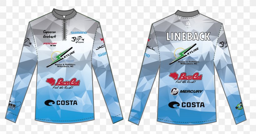 Jersey T-shirt Hoodie Sleeve, PNG, 3026x1584px, Jersey, Angling, Bass Fishing, Brand, Clothing Download Free