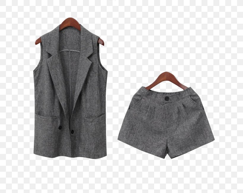 Suit Waistcoat Shorts Vest Sleeveless Shirt, PNG, 652x652px, Suit, Cardigan, Coat, Gratis, Grey Download Free