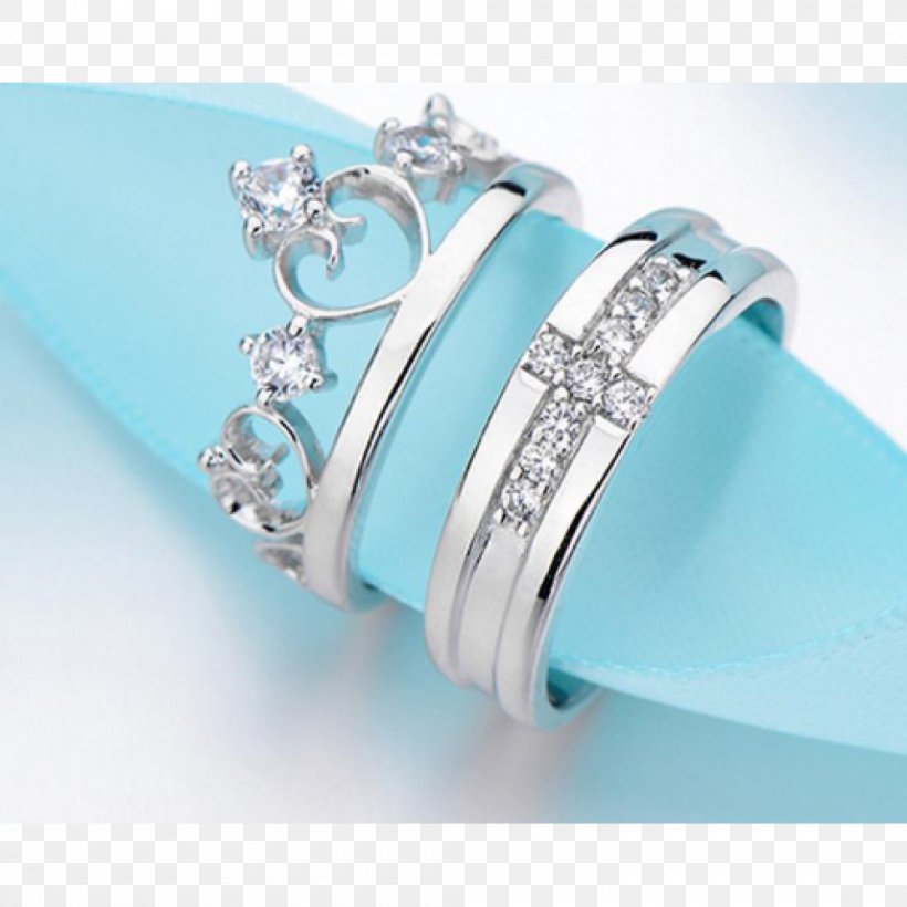 Wedding Ring Jewellery Silver Engagement Ring, PNG, 1000x1000px, Ring, Aqua, Blue, Body Jewelry, Bracelet Download Free
