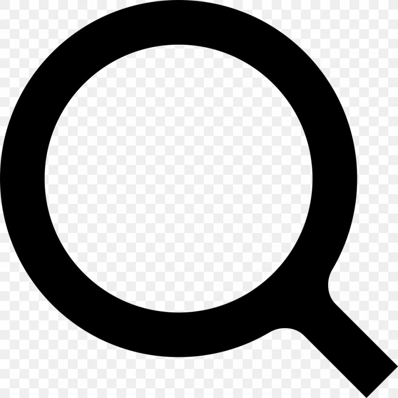 Magnifying Glass, PNG, 980x980px, Magnifying Glass, Black And White, Glass, Magnifier, Oval Download Free