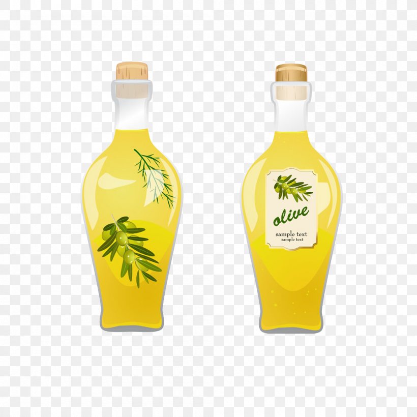Olive Oil Bottle Illustration, PNG, 1000x1000px, Olive Oil, Bottle, Cooking Oil, Drink, Food Download Free