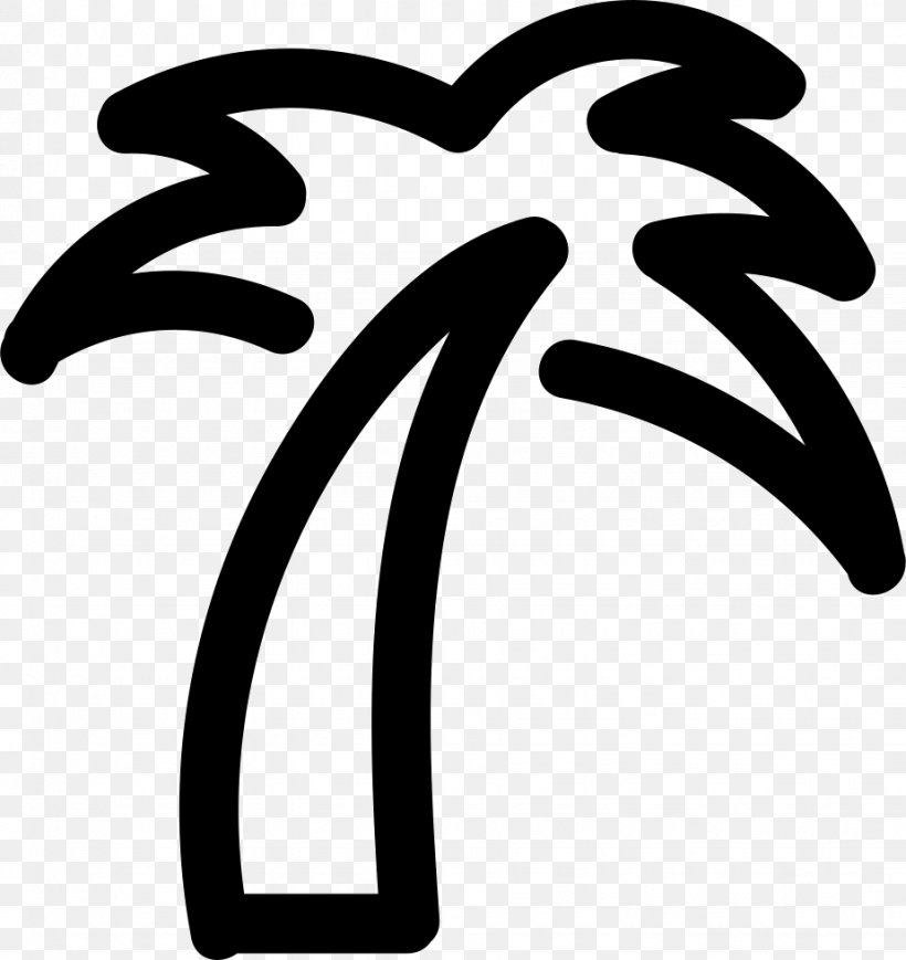 Arecaceae Tree Clip Art, PNG, 924x980px, Arecaceae, Artwork, Black And White, Coconut, Date Palm Download Free