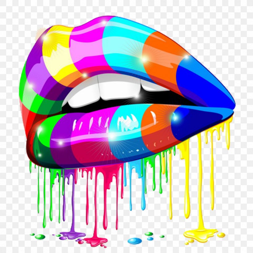 Psychedelia Psychedelic Art Lip, PNG, 1000x1000px, Psychedelia, Color, Lip, Mural, Paint Download Free