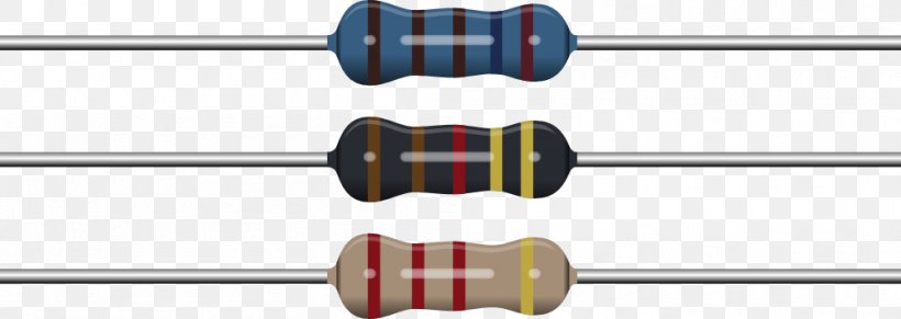 Resistor Electronic Symbol Electronic Component Electrical Resistance And Conductance Clip Art, PNG, 999x355px, Resistor, Circuit Component, Electrical Network, Electronic Circuit, Electronic Color Code Download Free