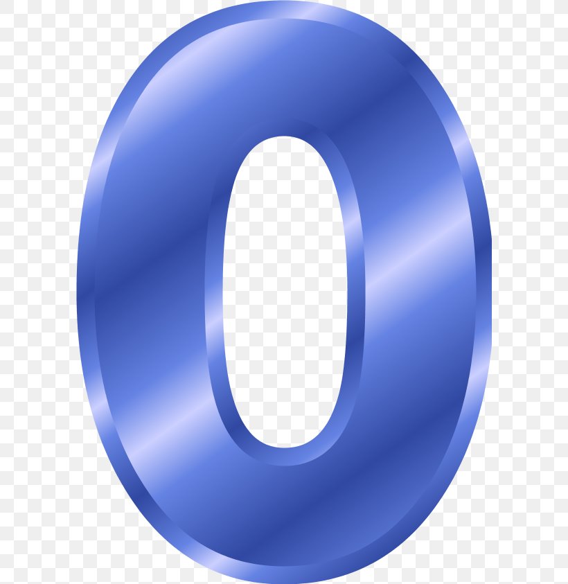 number 0 blue