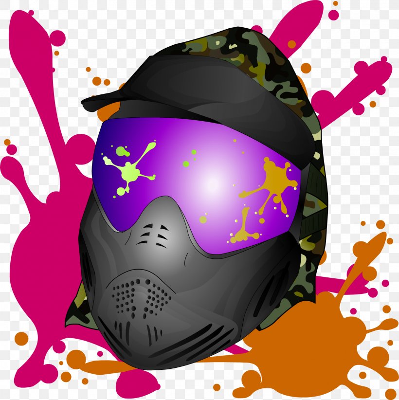 Paintball Guns Mask Clip Art, PNG, 1972x1978px, Paintball, Animation, Game, Headgear, Helmet Download Free
