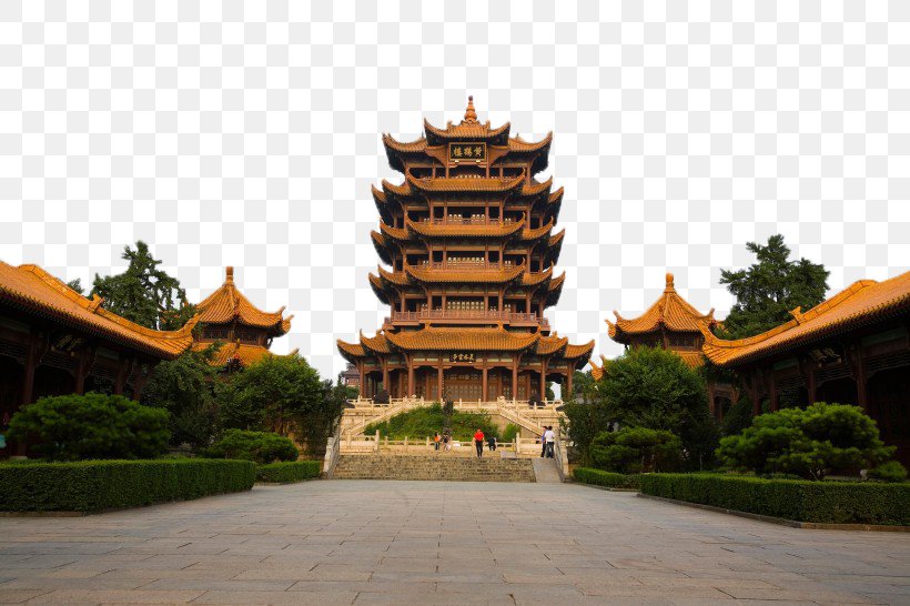 Yellow Crane Tower Sheshan Mountain Yangtze Three Gorges Dam Four Great Towers Of China, PNG, 820x546px, Yellow Crane Tower, Building, China, Chinese Architecture, Four Great Towers Of China Download Free