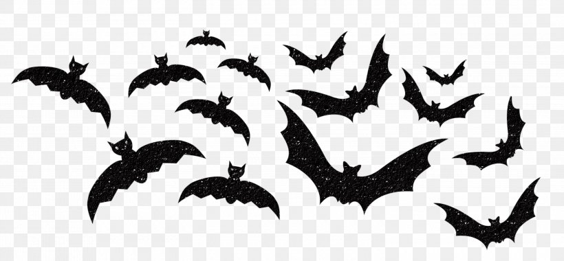 Halloween Download Clip Art, PNG, 3000x1392px, Halloween, Bat, Black And White, Butterfly, Invertebrate Download Free
