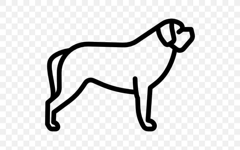 St. Bernard English Mastiff, PNG, 512x512px, St Bernard, Animal, Area, Black, Black And White Download Free