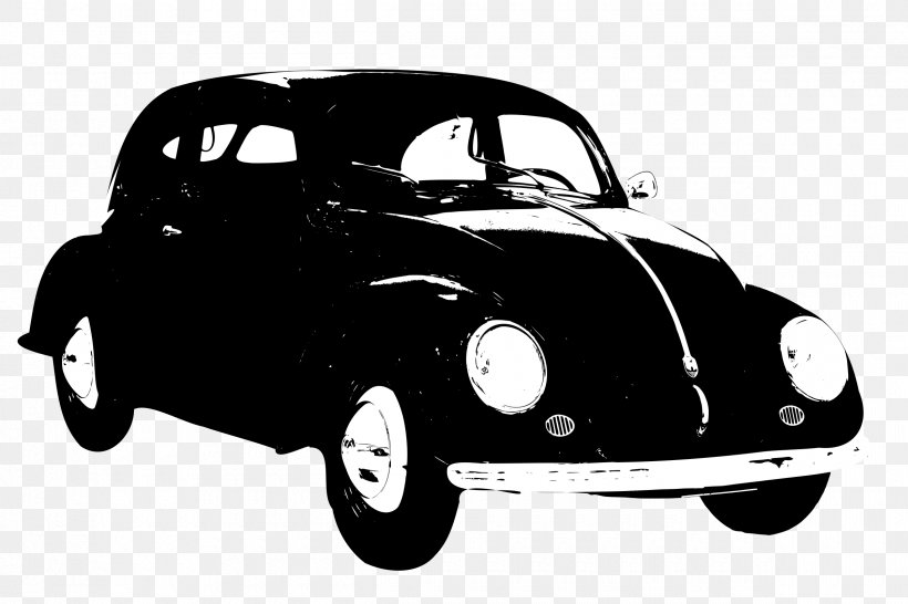 Volkswagen Beetle Compact Car Volkswagen Group, PNG, 2400x1600px, Volkswagen Beetle, Automotive Design, Black And White, Brand, Campervan Download Free