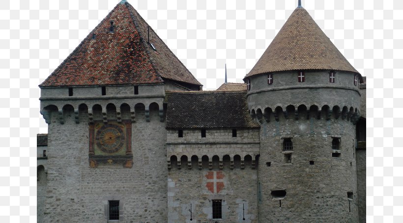 Chillon Castle Zermatt Montreux Railway Station The Prisoner Of Chillon, PNG, 670x455px, Chillon Castle, Building, Castle, Facade, Fortification Download Free