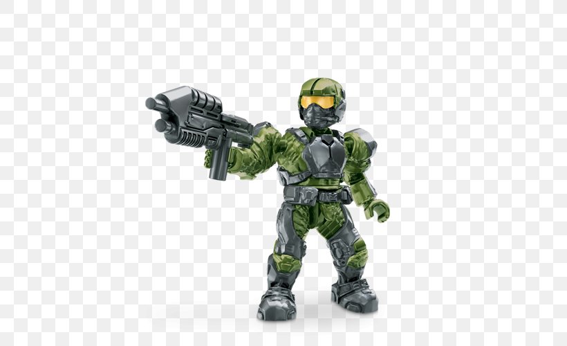 Halo Wars Halo 4 Mega Brands Marines Factions Of Halo, PNG, 500x500px, 343 Industries, Halo Wars, Action Figure, Action Toy Figures, Army Download Free