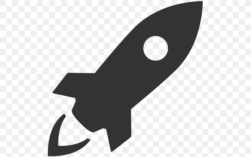 Rocket Launch Spacecraft Clip Art, PNG, 512x512px, Rocket, Black, Black And White, Fin, Ico Download Free