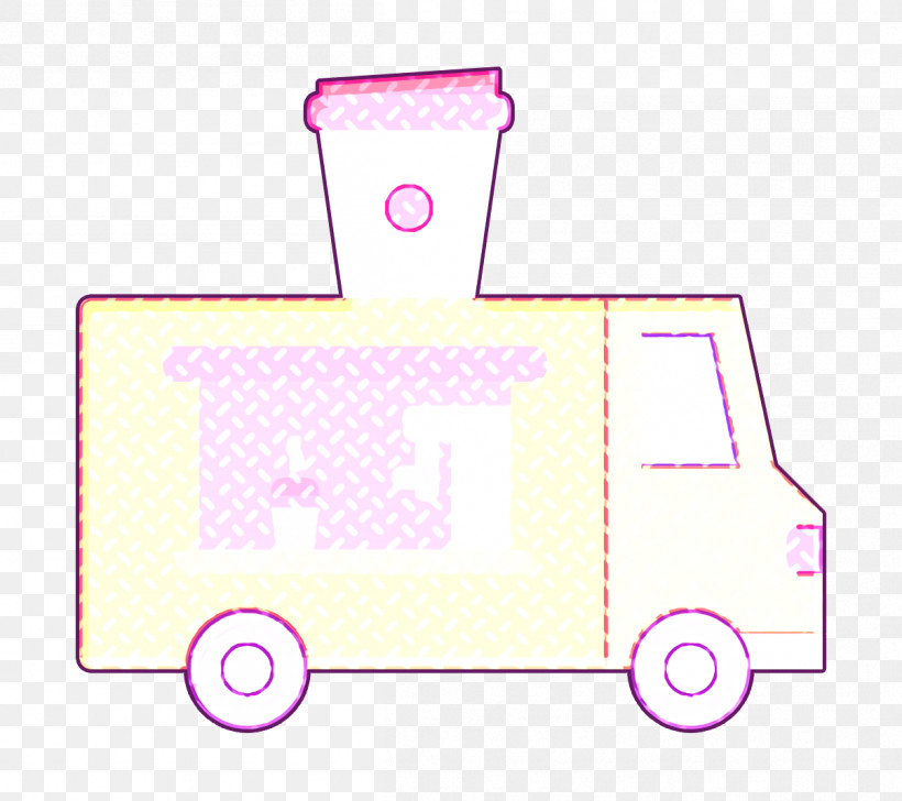 Food Truck Icon Truck Icon Coffee Icon, PNG, 1204x1070px, Food Truck Icon, Coffee Icon, Light, Pink, Truck Icon Download Free