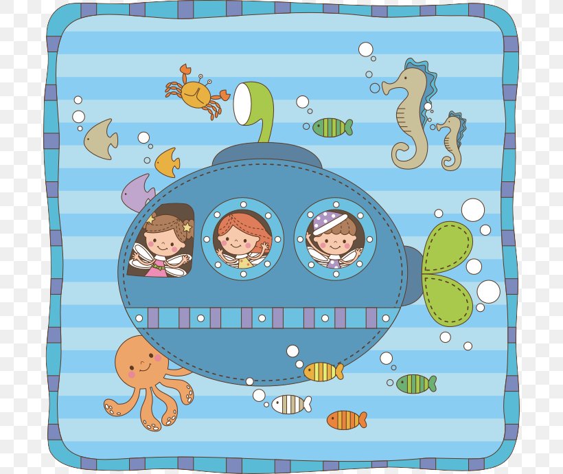 Submarine Cartoon Illustration, PNG, 694x690px, Submarine, Advertising, Area, Art, Blue Download Free