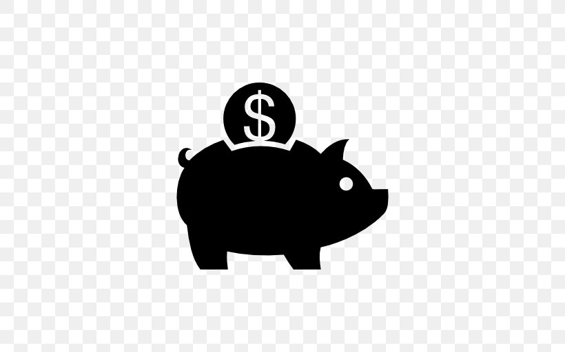 Bank Money Employee Benefits Tax Saving, PNG, 512x512px, Bank, Black, Black And White, Business, Carnivoran Download Free