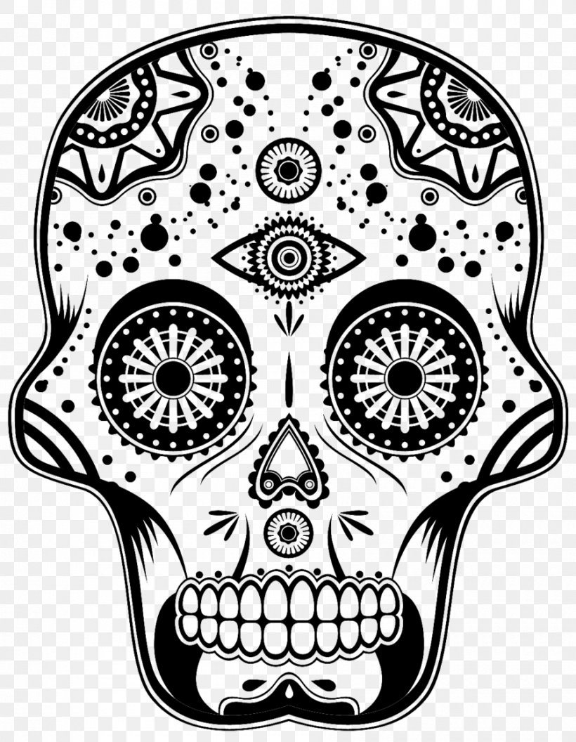Calavera Day Of The Dead Drawing Death, PNG, 900x1160px, Calavera, Black And White, Bone, Day Of The Dead, Death Download Free