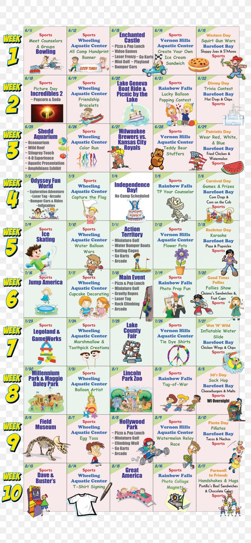 Good Times Summer Day Camp Welcome To Our Good Times Location Good Times Burgers & Frozen Custard Recreation, PNG, 1000x2160px, Location, Area, Calendar, Good Times Burgers Frozen Custard, Libertyville Download Free