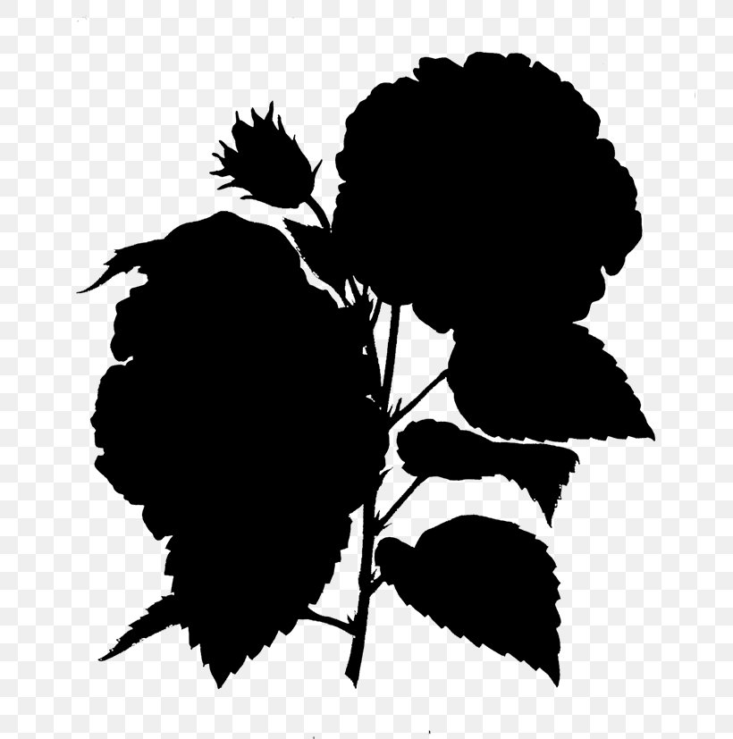 Leaf Clip Art Desktop Wallpaper Flower Silhouette, PNG, 737x827px, Leaf, Black M, Blackandwhite, Computer, Flower Download Free