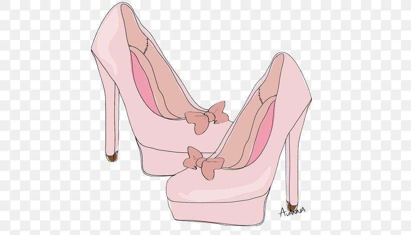 High-heeled Shoe Drawing High-heeled Shoe Court Shoe, PNG, 474x469px, Watercolor, Cartoon, Flower, Frame, Heart Download Free