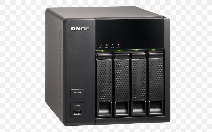 Network Storage Systems QNAP TS-412 Turbo QNAP Systems, Inc. Data Storage Hard Drives, PNG, 2000x1250px, Network Storage Systems, Audio Receiver, Backup, Computer Case, Computer Data Storage Download Free