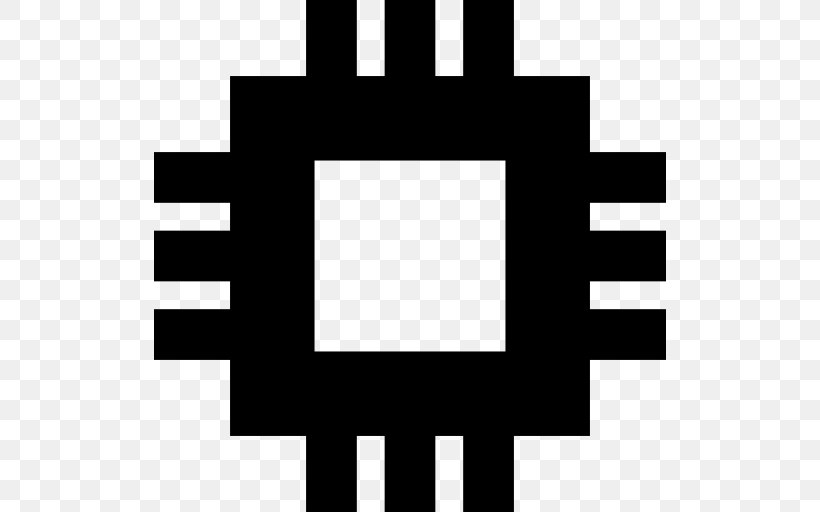 Silhouette Symbol Symmetry, PNG, 512x512px, Logo, Black, Black And White, Brand, Integrated Circuits Chips Download Free
