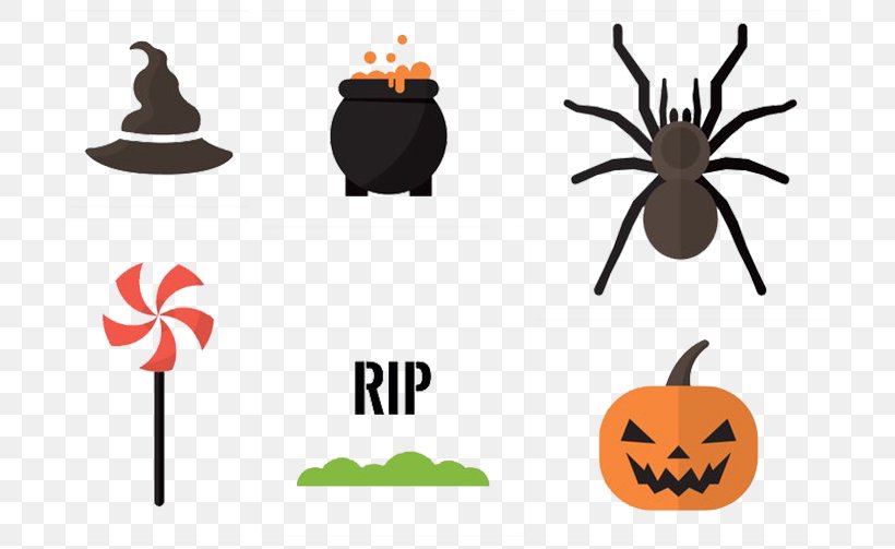 Spider Boszorkxe1ny Illustration, PNG, 719x503px, Spider, Brand, Halloween, Logo, Orange Download Free