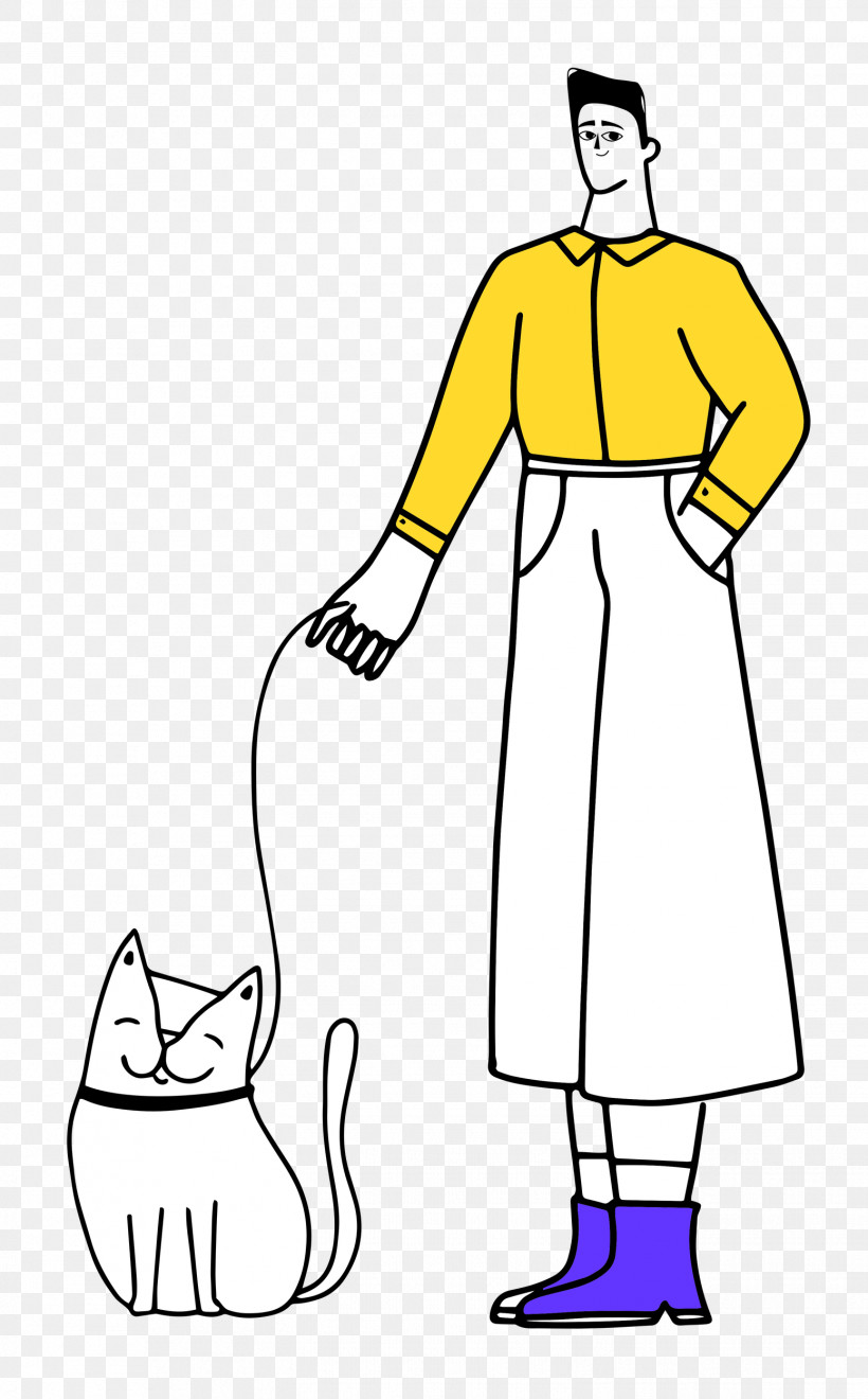 Walking The Cat, PNG, 1552x2500px, Dress, Cartoon, Hm, Joint, Shoe Download Free