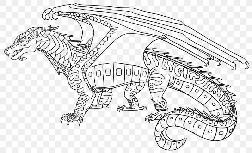Wings Of Fire The Dark Secret Coloring Book Line Art, PNG, 2000x1216px, Wings Of Fire, Artwork, Automotive Design, Black And White, Book Download Free