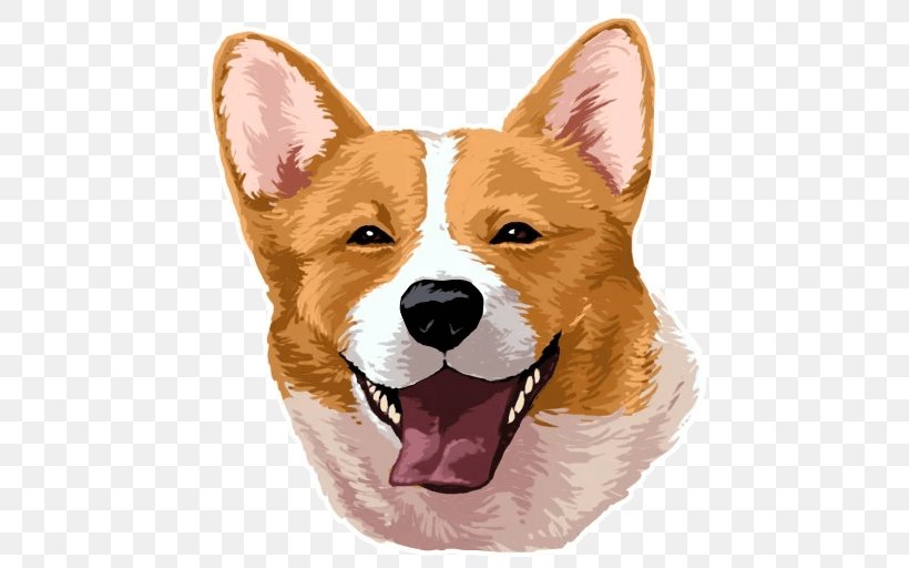 Pembroke Welsh Corgi Cardigan Welsh Corgi Sticker Dog Breed Telegram, PNG, 512x512px, Pembroke Welsh Corgi, Appadvice, Canidae, Cardigan Welsh Corgi, Carnivore Download Free