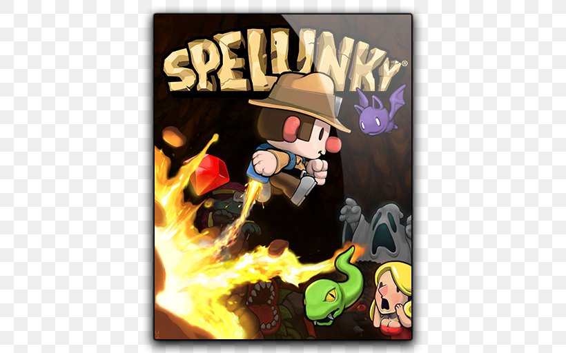 Spelunky Xbox 360 Xbox One Video Games, PNG, 512x512px, Spelunky, Beyond Good Evil, Fiction, Fictional Character, Game Download Free