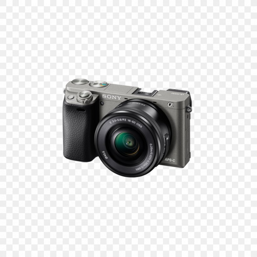 Mirrorless Interchangeable-lens Camera Sony E PZ 16-50mm F/3.5-5.6 OSS 索尼 Sony A6000 24.3 MP Mirrorless Digital Camera, PNG, 1000x1000px, Digital Slr, Autofocus, Camera, Camera Accessory, Camera Lens Download Free