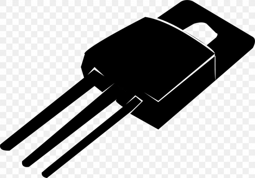 Transistor Electronic Component Electronics, PNG, 980x684px, Transistor, Black And White, Circuit Component, Electronic Circuit, Electronic Component Download Free