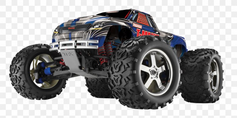 Radio-controlled Car Traxxas T-Maxx 3.3 Monster Truck, PNG, 1300x647px, Car, Auto Part, Auto Racing, Automotive Exterior, Automotive Tire Download Free