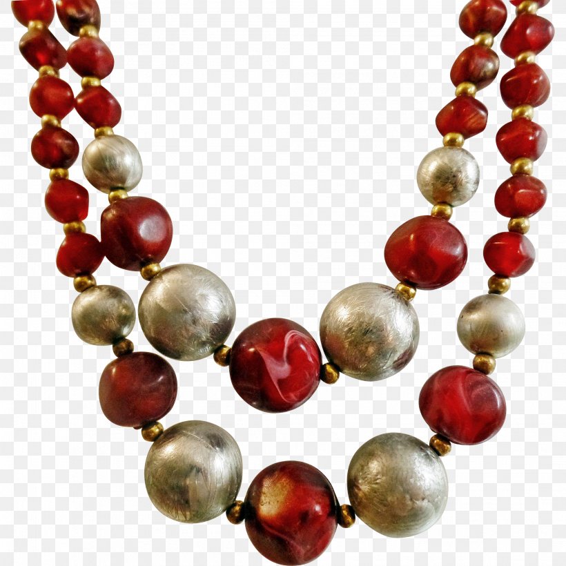 Pearl Necklace Beadwork Silver, PNG, 1988x1988px, Pearl, Bead, Beadwork, Deep Red, Fashion Accessory Download Free