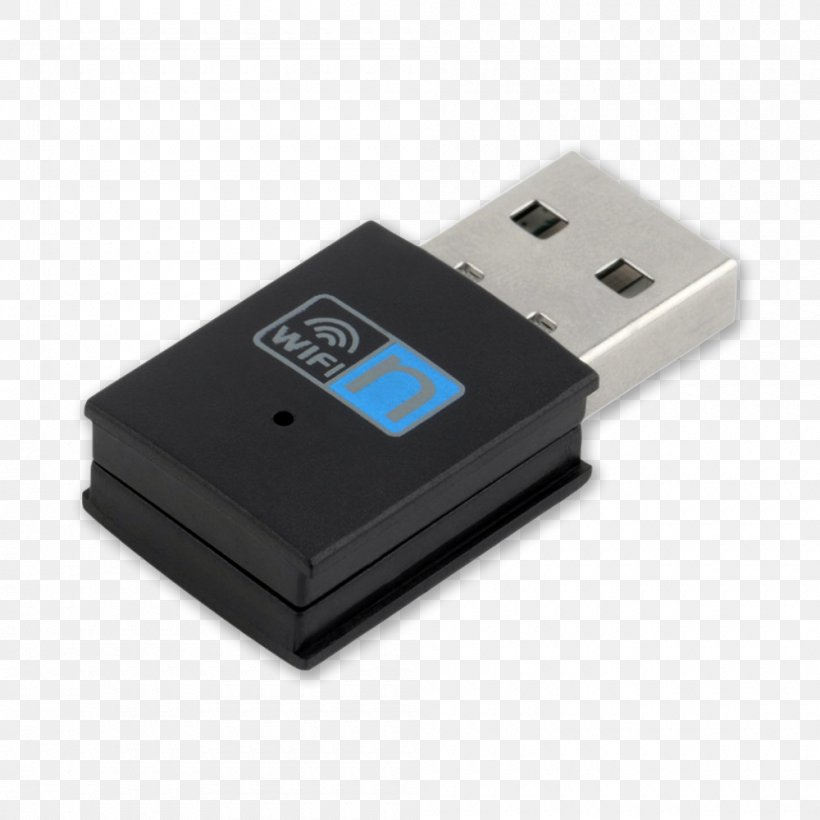 Wi-Fi Wireless Network Interface Controller Adapter Wireless USB, PNG, 1000x1000px, Wifi, Adapter, Bluetooth, Data Storage Device, Dongle Download Free