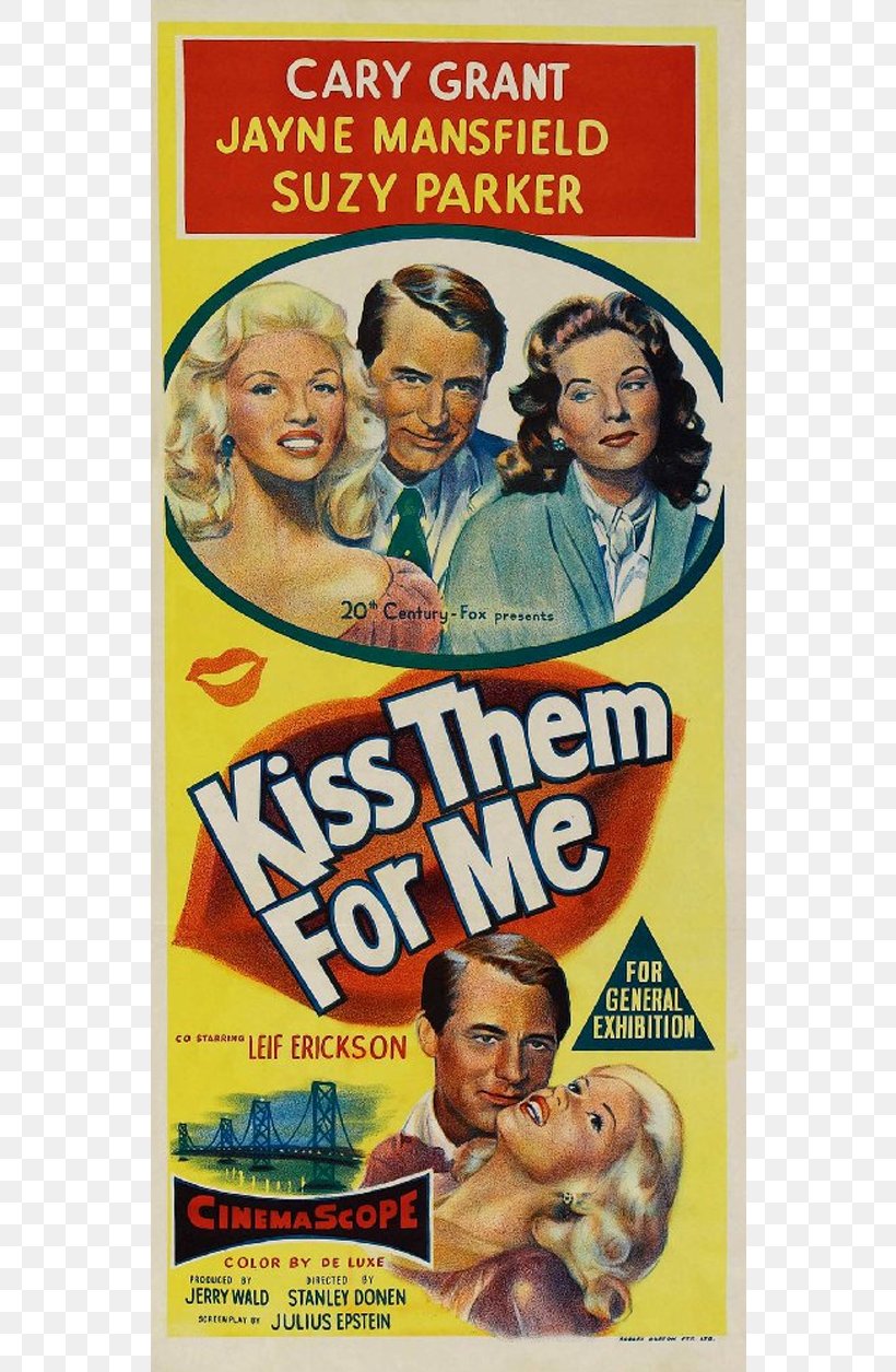 Cary Grant Jayne Mansfield Kiss Them For Me Suzy Parker Film, PNG, 800x1255px, Cary Grant, Advertising, Film, Flavor, Imdb Download Free