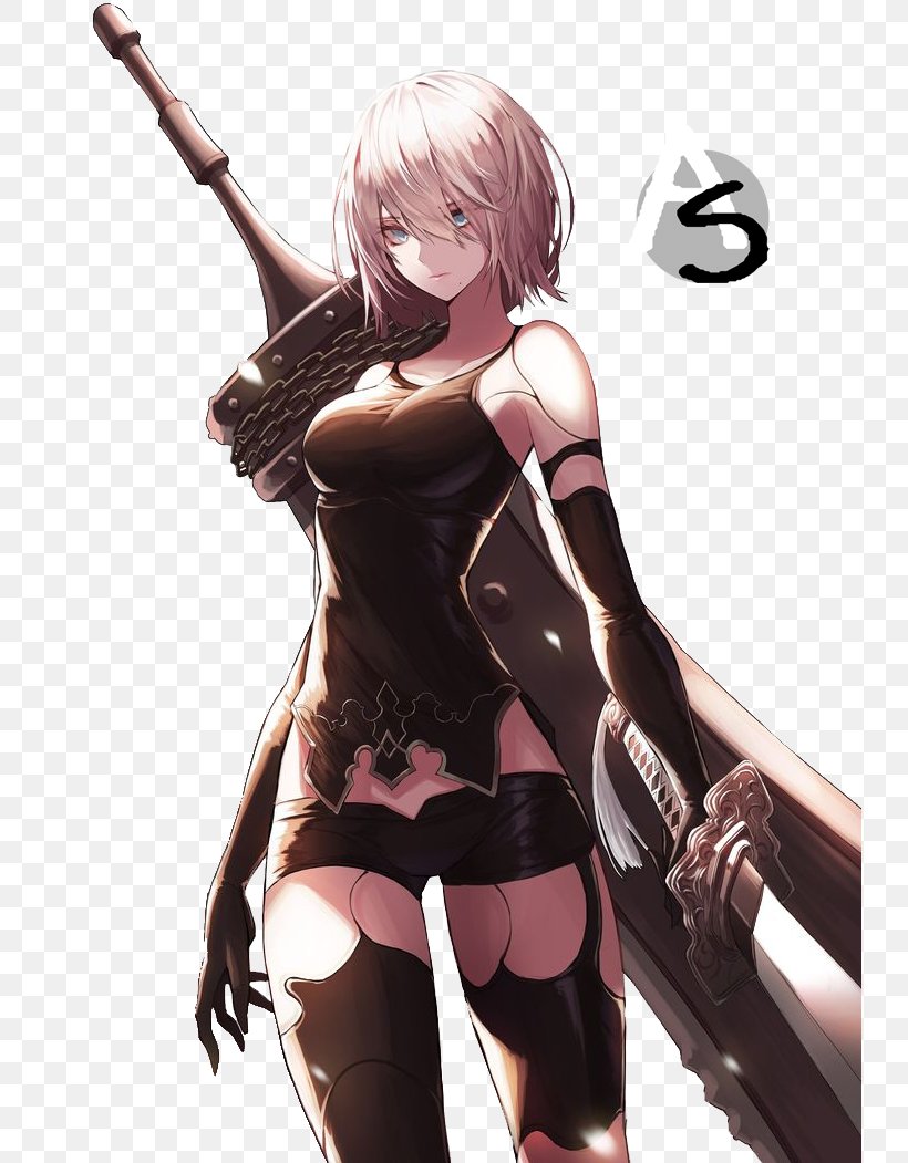 Nier: Automata Video Game SINoALICE PlayStation 4, PNG, 736x1051px, Watercolor, Cartoon, Flower, Frame, Heart Download Free