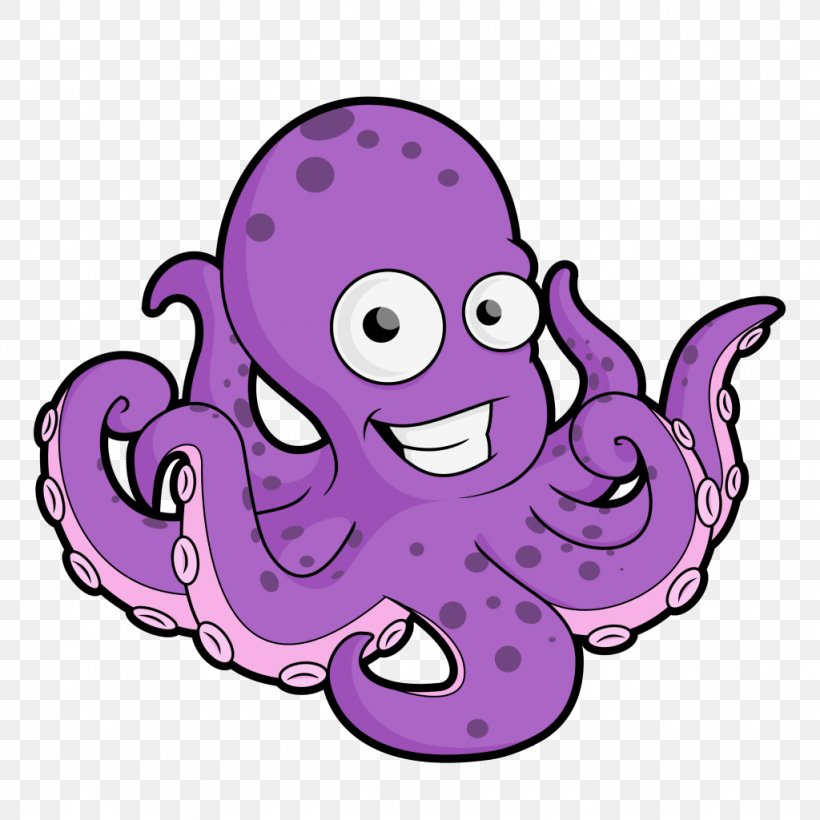 Octopus Clip Art, PNG, 1024x1024px, Watercolor, Cartoon, Flower, Frame, Heart Download Free