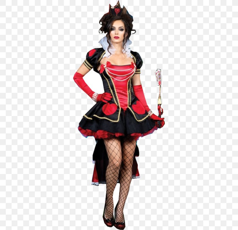 Queen Of Hearts Costume Alice's Adventures In Wonderland Disguise Queen Regnant, PNG, 500x793px, Queen Of Hearts, Carnival, Clothing, Cosplay, Costume Download Free