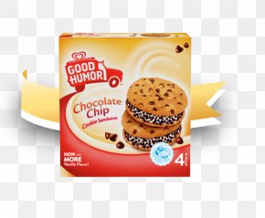 Ice Cream - Chocolate Chip Cookie Ice Cream Sandwich Wall's PNG
