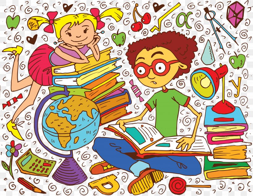 Learning Study Skills Student, PNG, 5001x3880px, Learning, Area, Art, Artwork, Cartoon Download Free